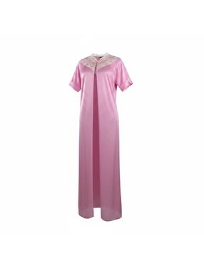 Vintage Tosca Pink Nylon Peignoir Robe M